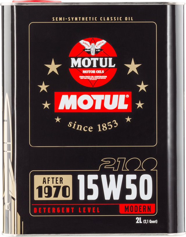 Motul 15W50 Classic 2100 Oil - 10x2L Motul Motor Oils  AXOPROS