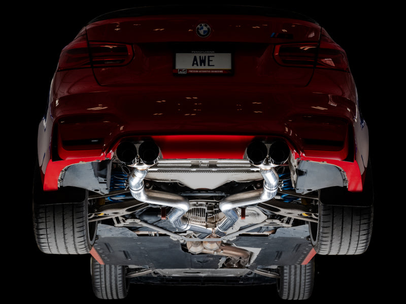AWE Tuning BMW F8X M3/M4 Track Edition Catback Exhaust - Diamond Black Tips AWE Tuning Catback  AXOPROS