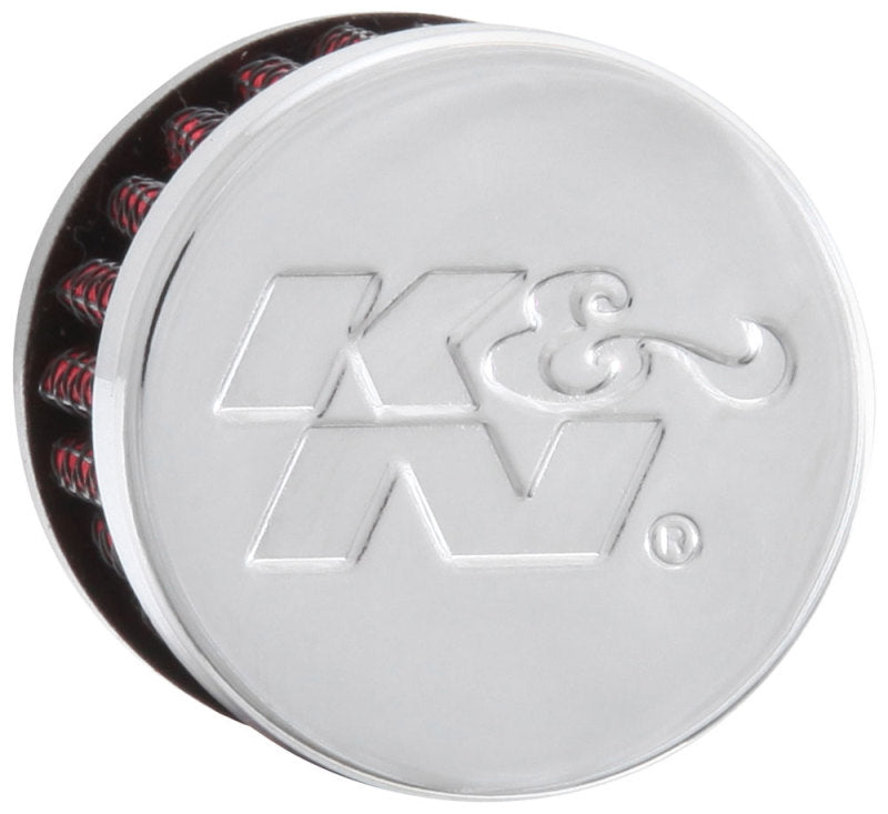 K&N .315/.431 Flange 1 3/8 inch OD 1.5 inch H Clamp On Crankcase Vent Filter K&N Engineering Air Filters - Universal Fit  AXOPROS
