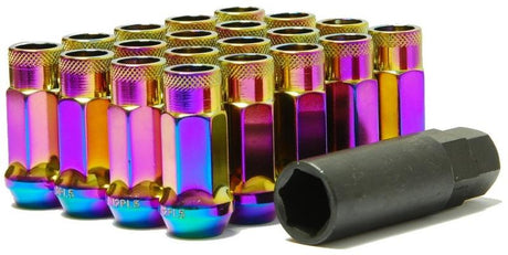 Wheel Mate Muteki SR48 Open End Lug Nuts - Neon 12x1.25 48mm Wheel Mate Lug Nuts  AXOPROS