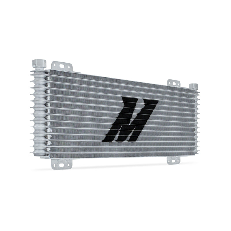 Mishimoto 13-Row Stacked Plate Transmission Cooler - Silver Mishimoto Transmission Coolers  AXOPROS