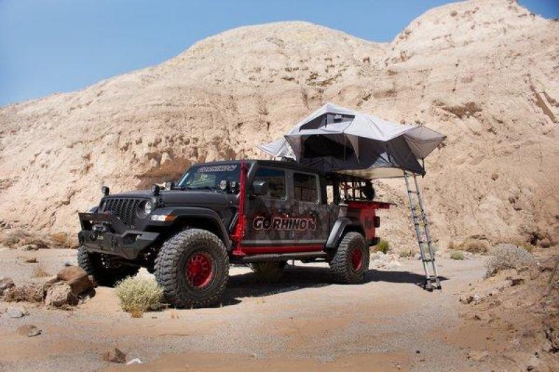 Go Rhino 19-21 Jeep Gladiator XRS Overland Xtreme Rack - Black Go Rhino Truck Bed Rack  AXOPROS