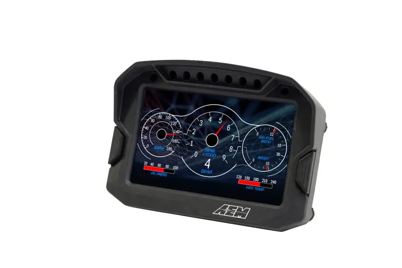 AEM CD-5G Carbon Digital Dash Display w/ Interal 10Hz GPS & Antenna AEM Gauges  AXOPROS