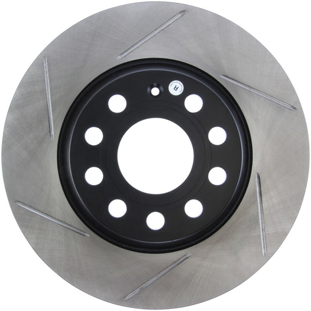 StopTech Power Slot 06-10 Audi A3 / 09 VW CC (Passat CC) / 06-09 GTI Mk V Left Rear Slotted Rotor Stoptech Brake Rotors - Slotted  AXOPROS