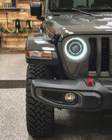 Oracle Jeep JL/Gladiator JT Oculus Bi-LED Projector Headlights - Amber/White Switchback SEE WARRANTY ORACLE Lighting Headlights  AXOPROS
