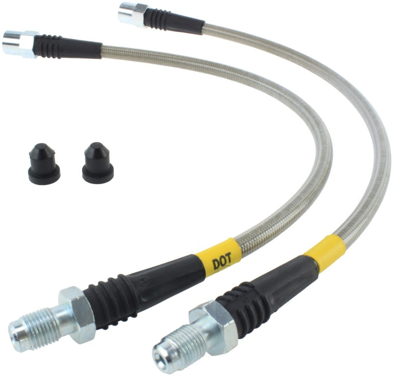 StopTech 93-97 Volvo 850 / 92-95 Volvo 940 Stainless Steel Front Brake Lines Stoptech Brake Line Kits  AXOPROS