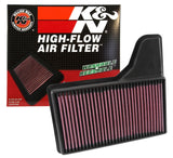 K&N Replacement Panel Air Filter for 2015 Ford Mustang 2.3L L4/3.7L V6/5.0L V8 K&N Engineering Air Filters - Drop In  AXOPROS
