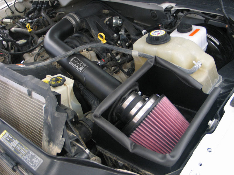 K&N 07-08 Ford F250 SD V8-5.4L Black High Flow Performance Kit K&N Engineering Cold Air Intakes  AXOPROS