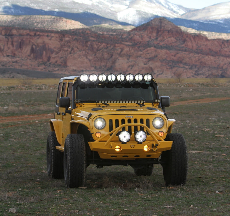 KC HiLiTES 07-18 Jeep JK (Not for Rubicon/Sahara) 7in. Gravity LED Pro DOT Headlight (Pair Pack Sys) KC HiLiTES Headlights  AXOPROS
