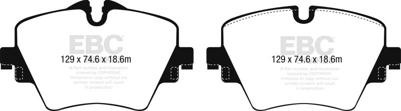 EBC 16-17 BMW X1 XDrive28i Yellowstuff Front Brake Pads EBC Brake Pads - Performance  AXOPROS