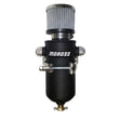 Moroso 10AN Male Fittings Catch Can Breather Tank - Black Powder Coat Moroso Expansion Tanks  AXOPROS
