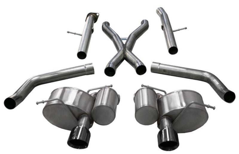 Corsa 2012-21 Jeep Grand Cherokee SRT 2.75in Dual Rear Xtreme Cat-Back Exhaust - Black PVD TipFinish CORSA Performance Catback  AXOPROS