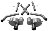 Corsa 2012-21 Jeep Grand Cherokee SRT 2.75in Dual Rear Xtreme Cat-Back Exhaust - Black PVD TipFinish CORSA Performance Catback  AXOPROS
