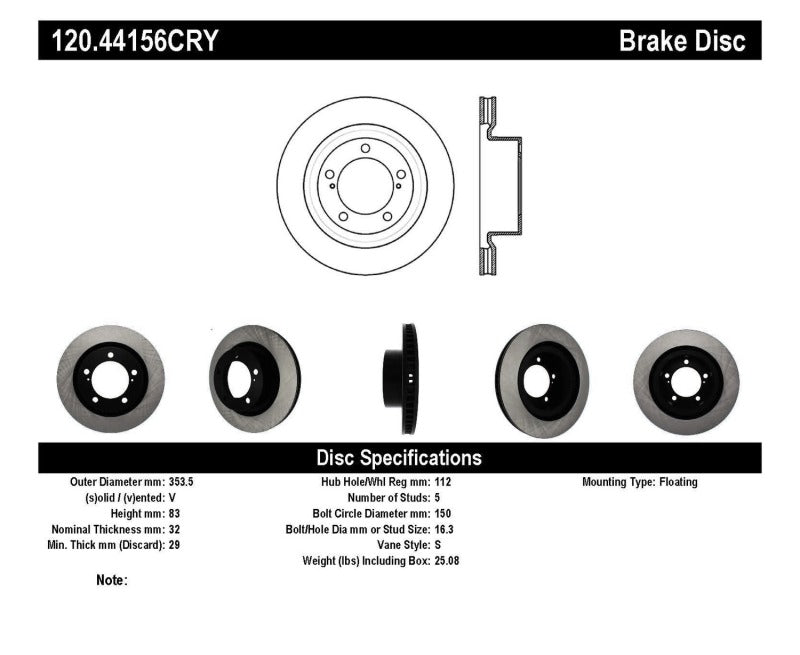 Stoptech Performance Brake Rotor 13-15 Toyota Sequoia/Tundra Stoptech Brake Rotors - Drilled  AXOPROS