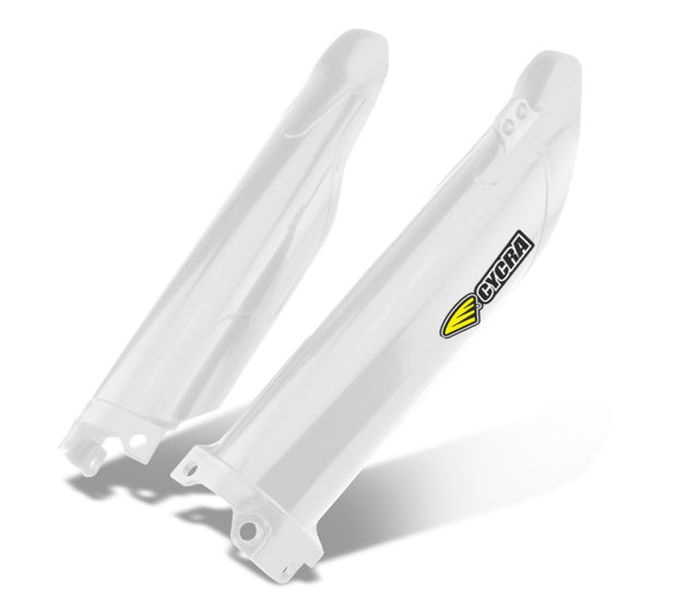 Cycra 21+ Kawasaki KX450X Fork Guards - White Cycra Plastics  AXOPROS