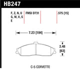 Hawk 04-09 Cadillac XLR / 01-04 Corvette Z06/ 05-06 Pontiac GTO DTC-30 Race Front Brake Pads Hawk Performance Brake Pads - Racing  AXOPROS