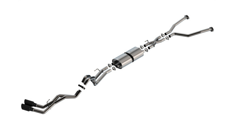 Borla 22-24 Toyota Tundra 3.4L V6 (Inc. Hyb.) Ext. Cab/STD Bed/145.7in WB ATAK Cat-Back - Blk Chrm Borla Catback  AXOPROS
