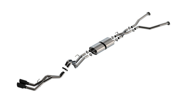 Borla 22-24 Toyota Tundra 3.4L V6 (Inc. Hyb.) Ext. Cab/STD Bed/145.7in WB ATAK Cat-Back - Blk Chrm Borla Catback  AXOPROS