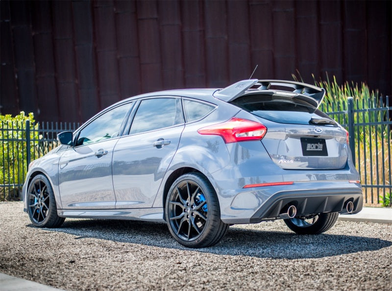 Borla 16-17 Ford Focus RS 2.3L MT Round Angle-Cut Tips Split Rear Exit ATAK Catback Exhaust Borla Catback  AXOPROS