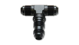 Vibrant -6AN Bulkhead Adapter Tee Fitting - Anodized Black Only Vibrant Fittings  AXOPROS