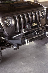 DV8 Offroad 07-23 Jeep Wrangler JK/JL & Gladiator JT FS-1 Series Stubby Front Bumper DV8 Offroad Bumpers - Steel  AXOPROS