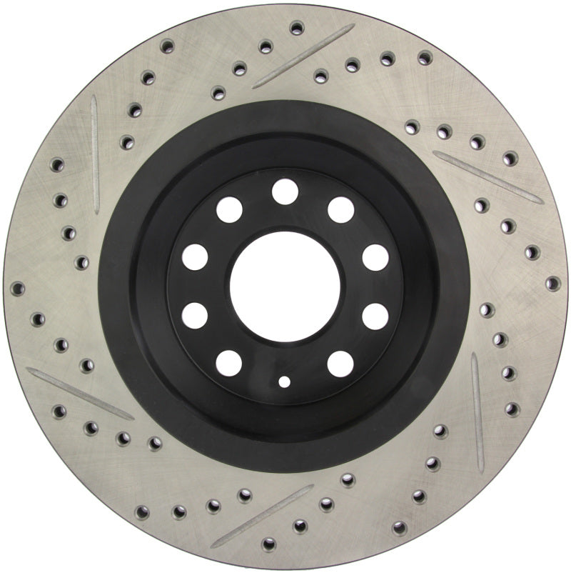 StopTech 09 VW Passat CC / 06-09 Passat Slotted & Drilled Left Rear Rotor Stoptech Brake Rotors - Slot & Drilled  AXOPROS