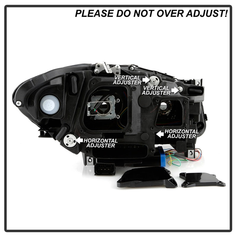 Spyder BMW 5 Series F10 11-13 Xenon/HID AFS Projector Headlights - Black PRO-YD-BMWF10HIDAFS-SEQ-BK SPYDER Headlights  AXOPROS