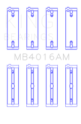 King Mitsubishi 181CI 3.0L 6G72 V6 Main Bearing Set - Size STD King Engine Bearings Bearings  AXOPROS