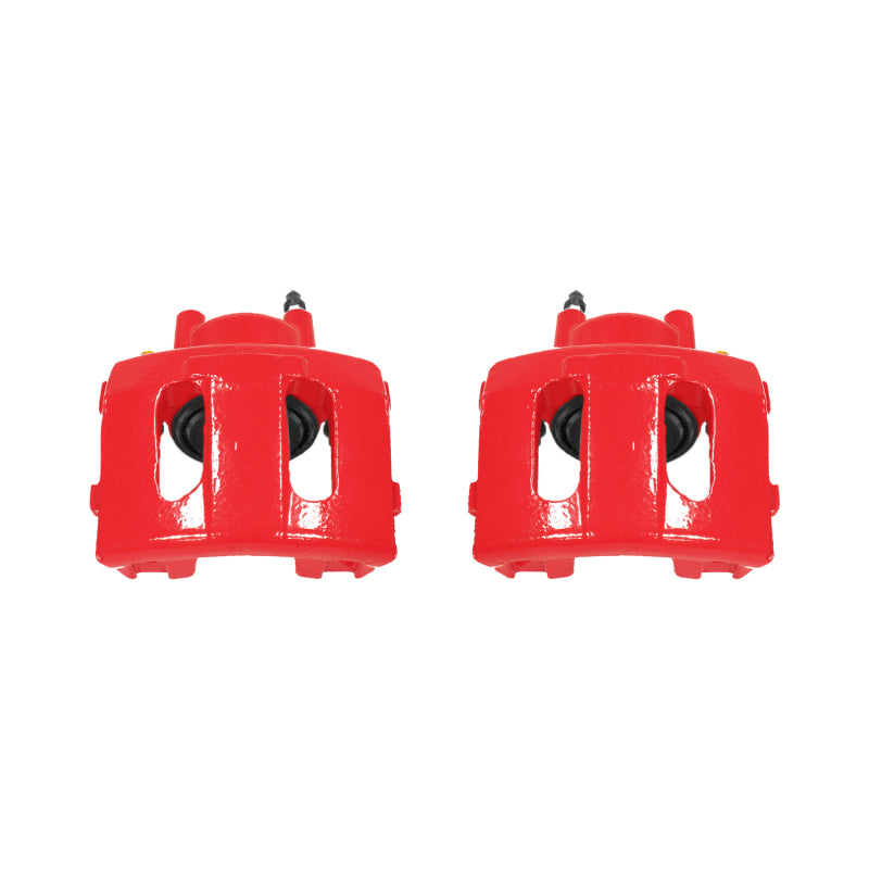 Power Stop 90-01 Jeep Cherokee Front Red Calipers w/o Brackets - Pair PowerStop Brake Calipers - Perf  AXOPROS