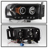 Spyder Dodge Ram 1500 02-05/Ram 2500 03-05 Projector Headlights LED Halo LED Blk PRO-YD-DR02-HL-BK SPYDER Headlights  AXOPROS