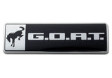 Ford Racing Bronco/Bronco Sport G.O.A.T. Badge - Black/Chrome Ford Racing Other Body Components  AXOPROS
