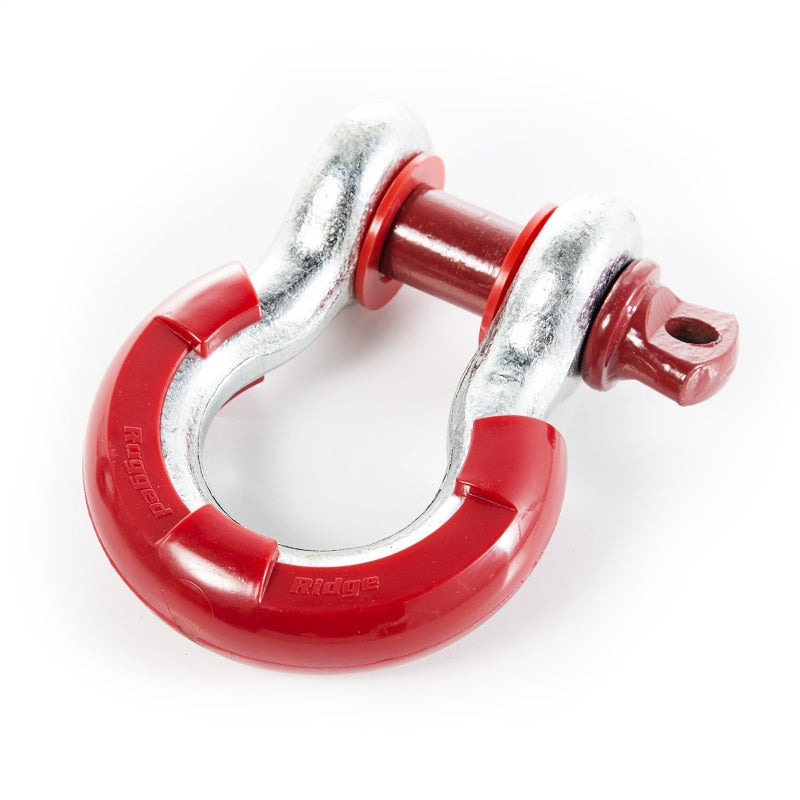 Rugged Ridge Red 7/8in D-Ring Isolator Kit Rugged Ridge Shackle Kits  AXOPROS