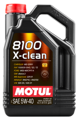 Motul 5L Synthetic Engine Oil 8100 5W40 X-CLEAN C3 -505 01-502 00-505 00-LL04 Motul Motor Oils  AXOPROS