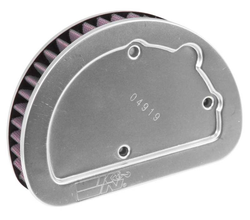 K&N Replacement Unique Air Filter 6.625in L x 4.75in W x 1.625in H with 1 Flange for Harley Davidson K&N Engineering Air Filters - Direct Fit  AXOPROS