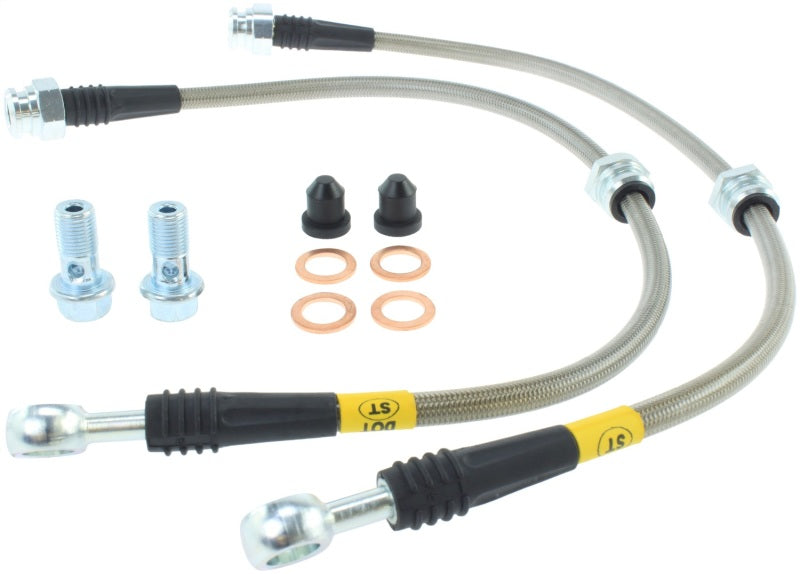 StopTech Stainless Steel Front Brake lines for 99-03 Mazda Protege Stoptech Brake Line Kits  AXOPROS