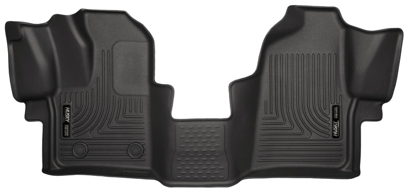 Husky Liners 2015 Ford Transit-150/Transit-250/Transit-350 WeatherBeater Front Black Floor Liners Husky Liners Floor Mats - Rubber  AXOPROS