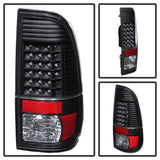 Xtune Ford Super Duty 08-15 LED Tail Lights Black ALT-JH-FS08-LED-BK SPYDER Tail Lights  AXOPROS