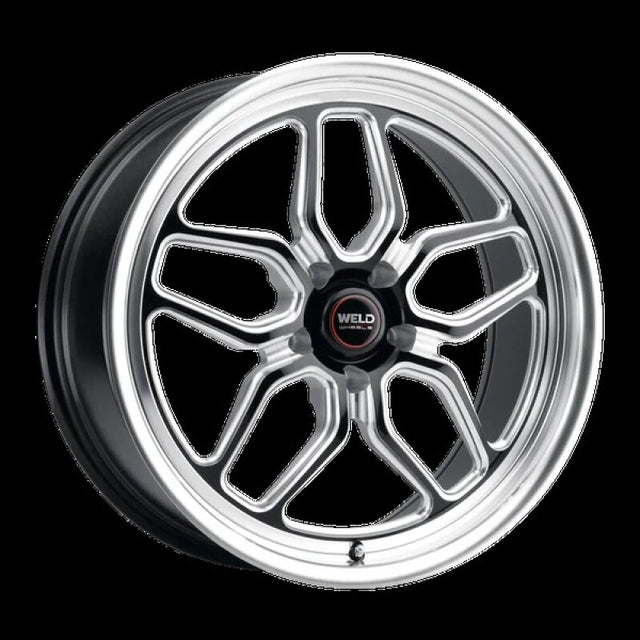Weld Weld S107 20X8 Laguna 5X127 ET00 BS4.50 Gloss Black MIL Dia 78.1 Wheels - Cast aftermarket performance part