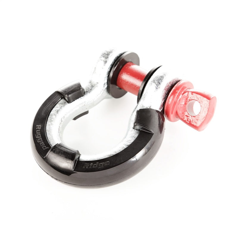 Rugged Ridge Black 7/8in D-Ring Isolator Kit Rugged Ridge Shackle Kits  AXOPROS