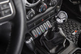 Rugged Ridge Lower Console Switch Panel 11-18 Jeep Wrangler JK/JKU Rugged Ridge Dash & Interior Trim  AXOPROS
