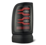 AlphaRex AlphaRex 94-01 Dodge Ram 1500/2500/3500 LUXX-Series LED Tail Lights - Black/Red Tail Lights aftermarket performance part