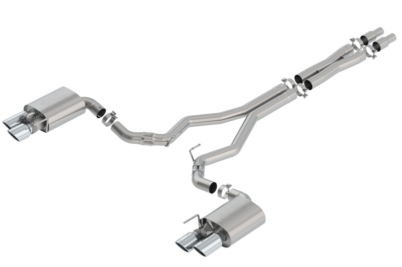 Borla 2018 Ford Mustang GT 5.0L AT/MT 3in ATAK Catback Exhaust w/ Valves Borla Catback  AXOPROS