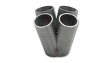 Vibrant 4 into 1 SS Turbo Manifold Merge Collector for T4 Divided Flange (48mm Pipe OD 4.5in tall) Vibrant Merge Collectors  AXOPROS