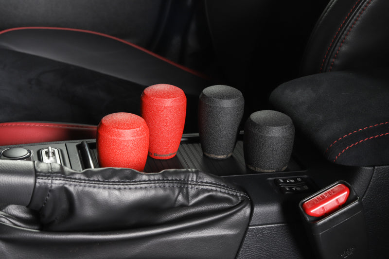 GrimmSpeed Stubby Shift Knob Stainless Steel Red - M12x1.25 GrimmSpeed Shift Knobs  AXOPROS