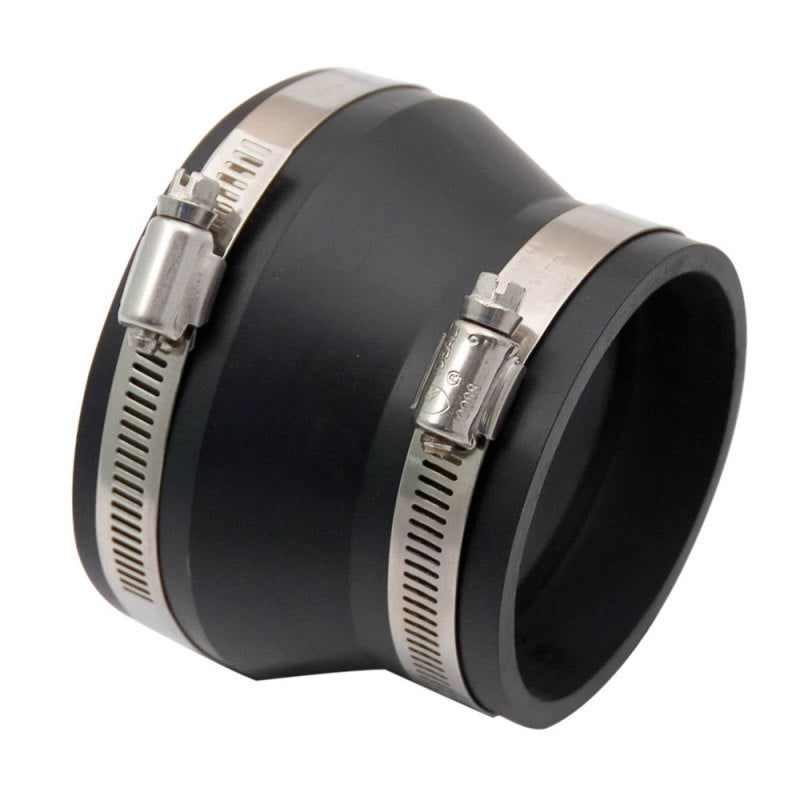 Spectre Coupler/Reducer 4in. to 3in. (PVC) - Black Spectre Silicone Couplers & Hoses  AXOPROS