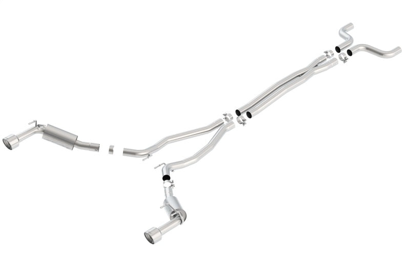 Borla 14-15 Chevy Camaro SS 6.2L V8 Single Split Rear Exit S-Type Catback Exhaust Borla Catback  AXOPROS