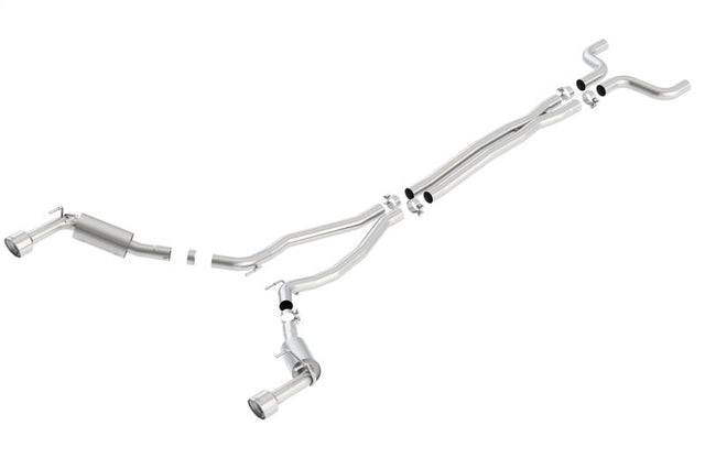 Borla 14-15 Chevy Camaro SS 6.2L V8 Single Split Rear Exit S-Type Catback Exhaust Borla Catback  AXOPROS