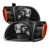 Xtune Toyota Tundra Regular/Access Cab 00-04 OEM Style Headlights & Corner Lights HD-JH-TTUN00-AM-BK SPYDER Headlights  AXOPROS