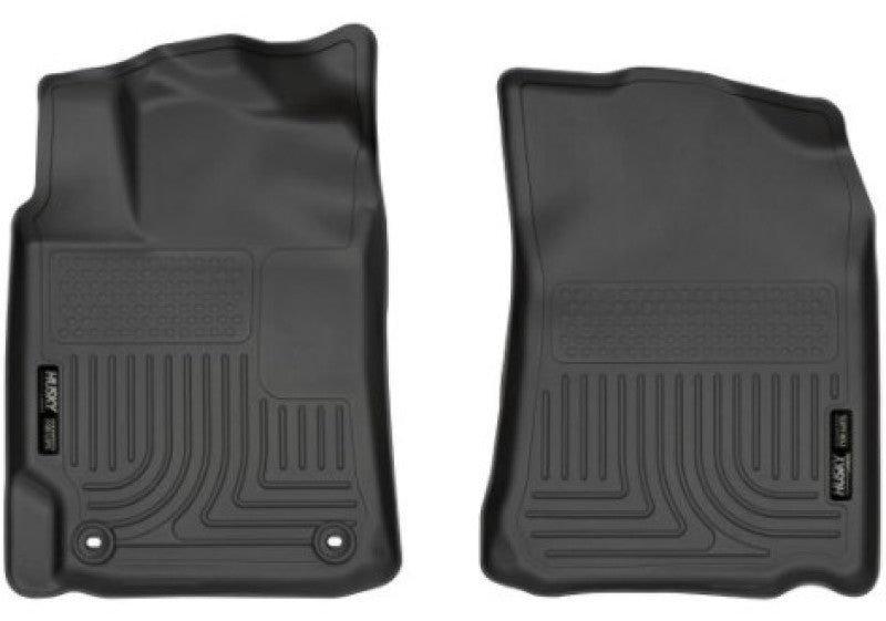 Husky Liners 12-17 Toyota Camry X-act Contour Series Front Floor Liners - Black Husky Liners Floor Mats - Rubber  AXOPROS
