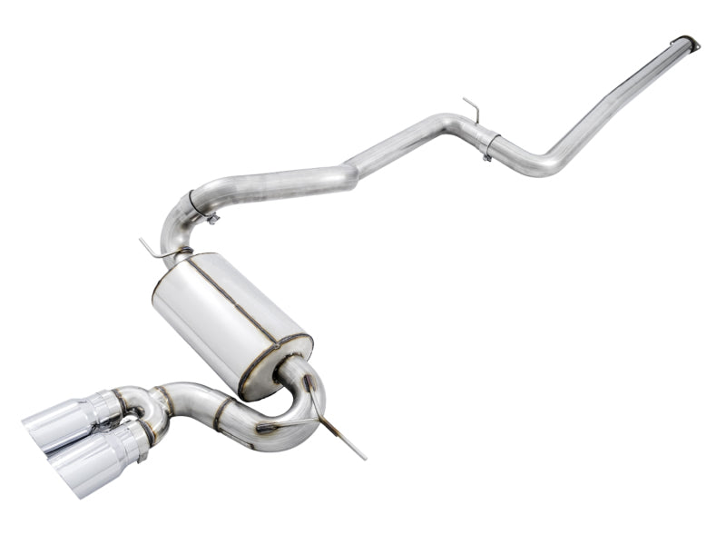 AWE Tuning Ford Focus ST Touring Edition Cat-back Exhaust - Non-Resonated - Chrome Silver Tips AWE Tuning Catback  AXOPROS